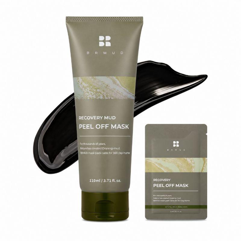 BRMUD Recovery Boryeong Mud Extract Peel-Off Mask Set 110ml + 9ml Pore Care Blackhead Remover Deep Cleansing K-Beauty Skincare