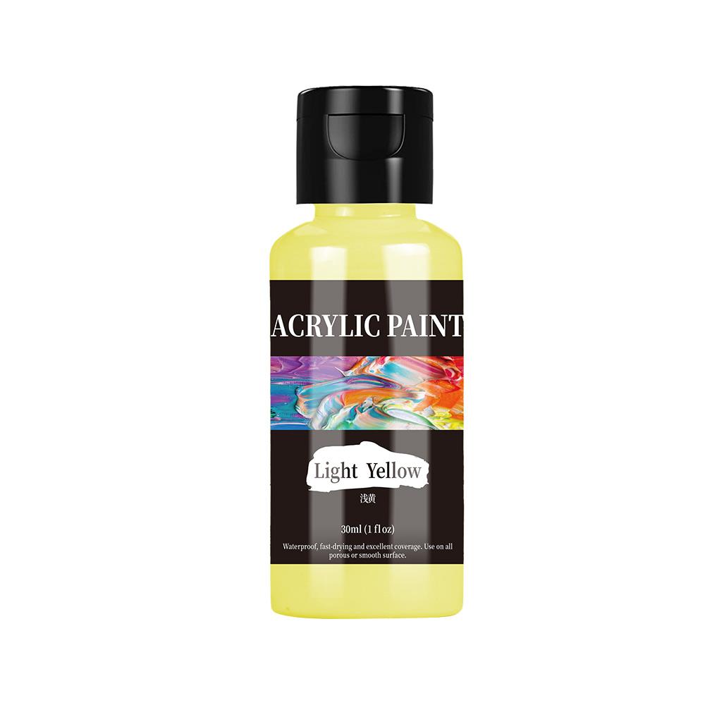 30ml 24 Colour Acrylic Paint Colors Bottled Acrylic Paint Set Paint For Fabric Clothing Painting Rich For Leather DIY Pigment