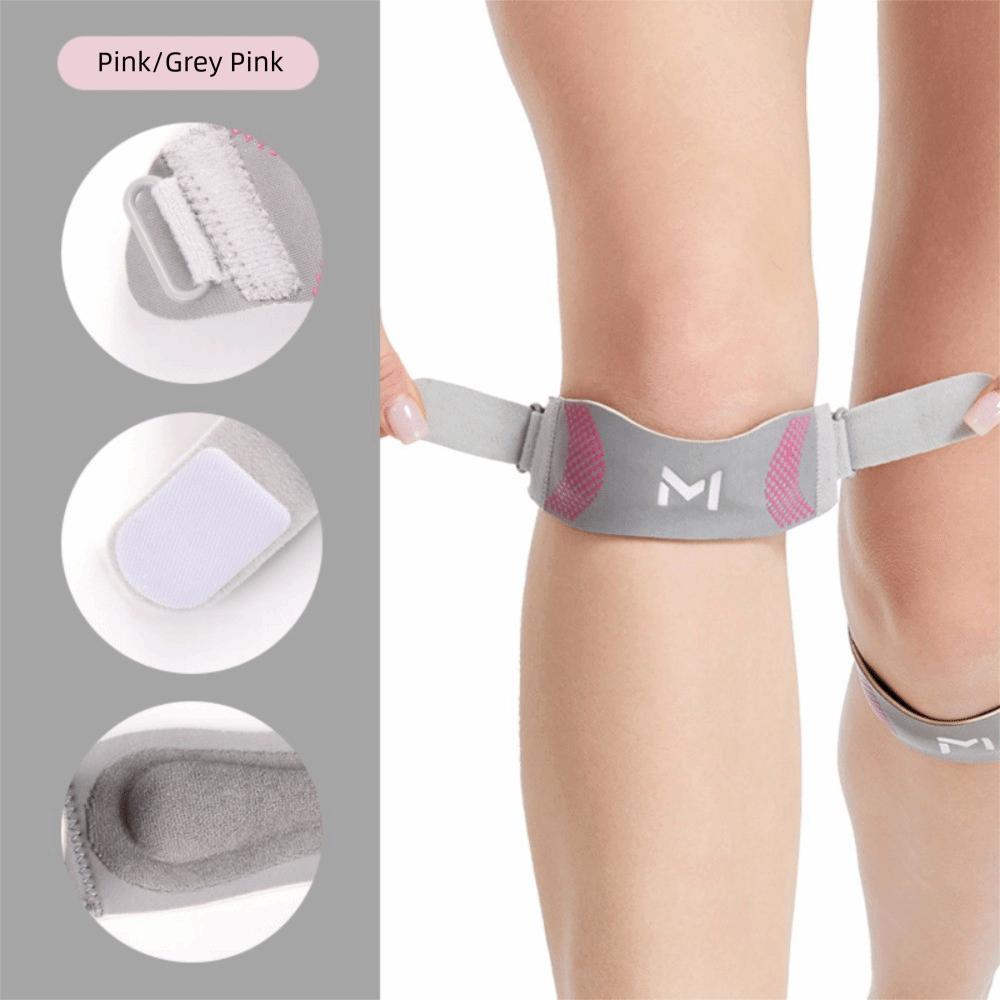 

Cushion Pressure Knee Patella Support Adjustable Knee Band Brace Basketball Running розовый