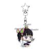 5cm Acrylic Anime Cartoon Kamado Nezuko Agatsuma Tanjiro Giyuu Q Version Keychain Game Character Backpack Pendant Charm Gift Toy