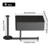 1PCS Stainless Steel WipeToilet Paper Holder - Bathroom Wall-Mounted No Drill Paper Towel Dispenser Rack for Toilet Bathrooms