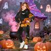 Toddler and Kids Fashion Hooded Halloween Print Set with Pockets for Boys Girls