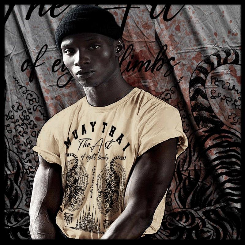 

Muay Thai T-shirt Thai boxing Sak Yant Tattoo Thai Boxer Thailand eight limbs M