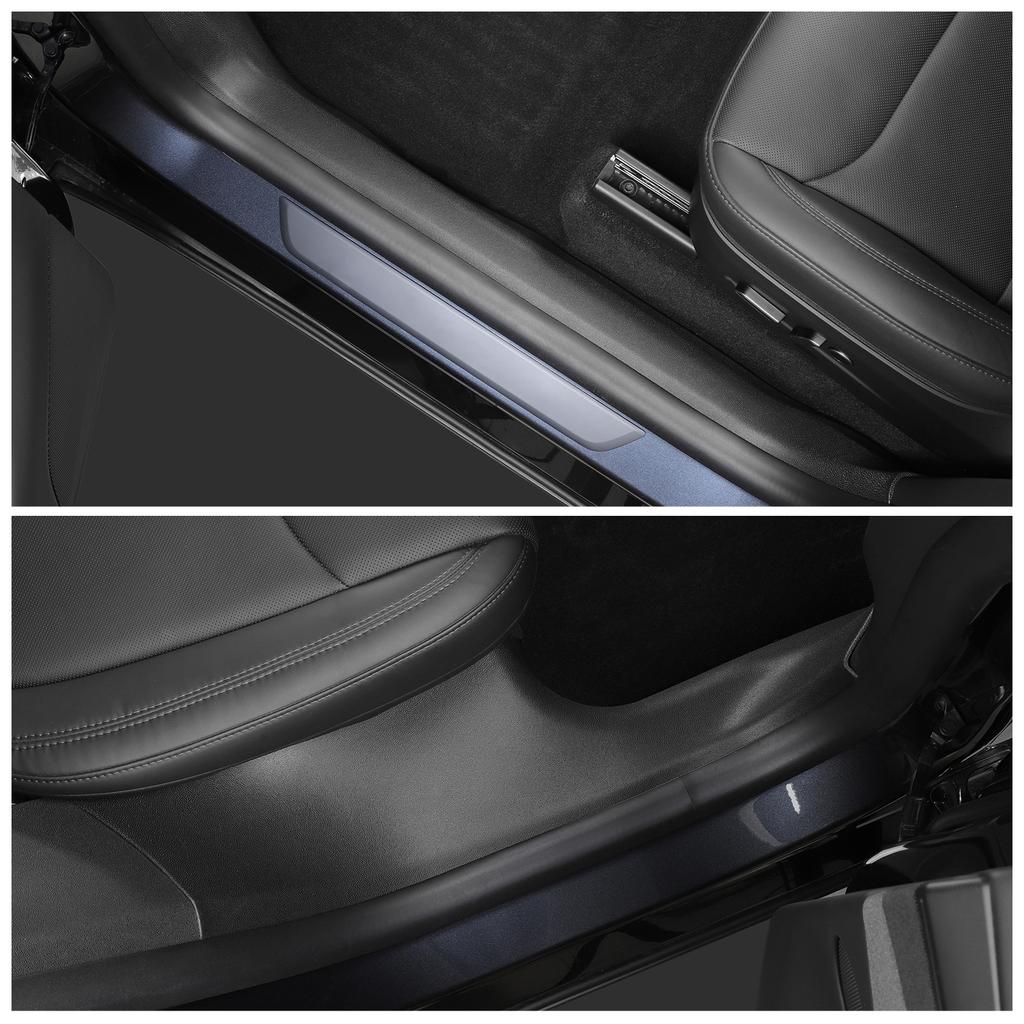 for Tesla Model Y Launch 2025 2026 Juniper Central Control Side Anti-kick Pad TPE Door Sill Strip Guard Protection Cover