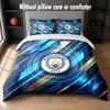 Designové povlečení Manchester City 1 povlak na přikrývku + 2 povlaky na polštář Měkké prodyšné domácí lůžkoviny