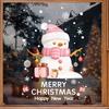Christmas Snowman Decorations, Electrostatic Glass Door Decoration, Shopping Mall Window Flower Atmosphere Stickers