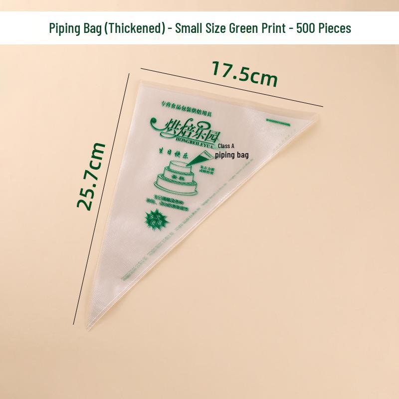 500-Piece Set of Thick Disposable Piping Bags for Cake Decorating and Cookie Icing