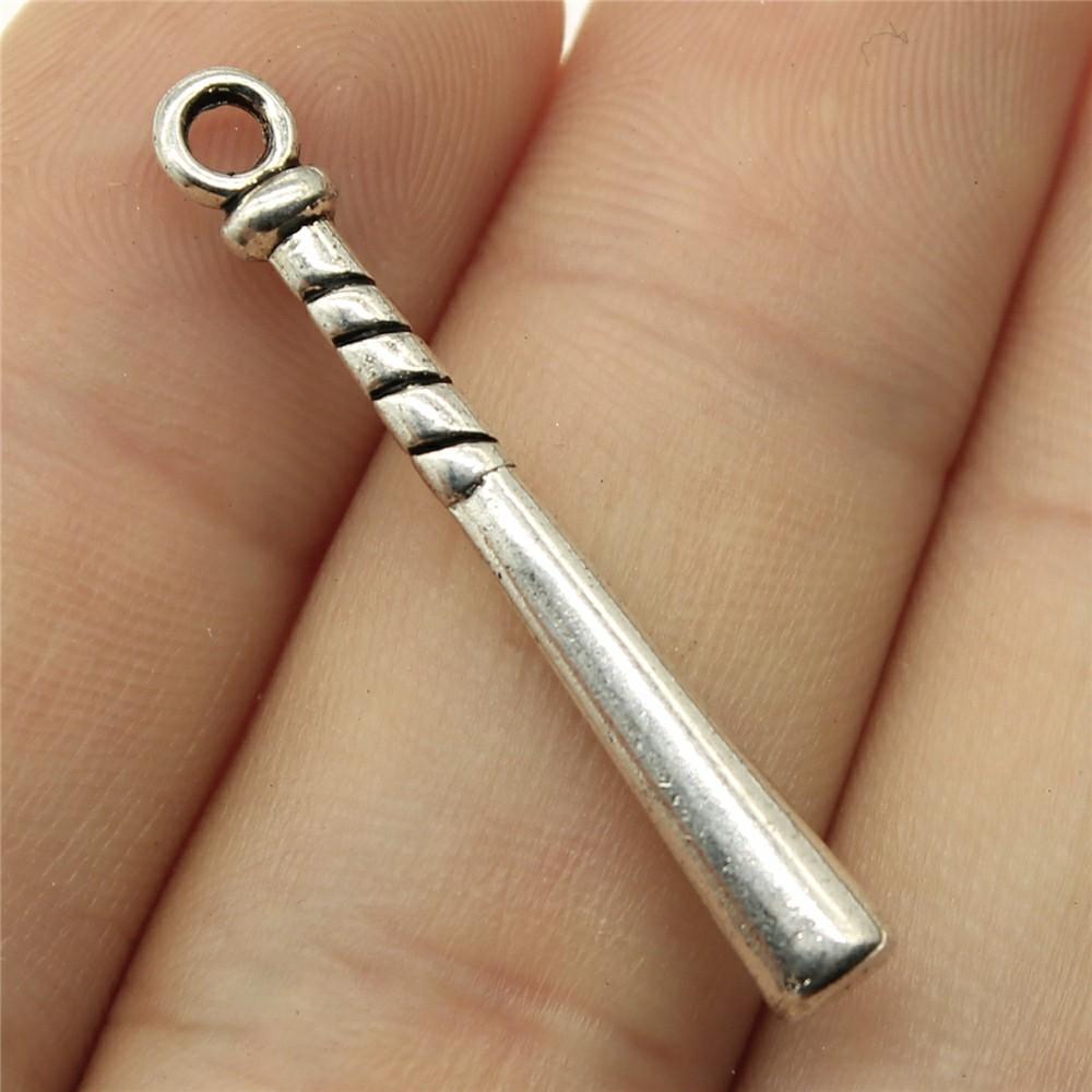 20pcs Sport Charms Baseball & Softball Charms Antique Bronze Silver Color Pendants DIY Crafts Making Findings For Jewelry Making
