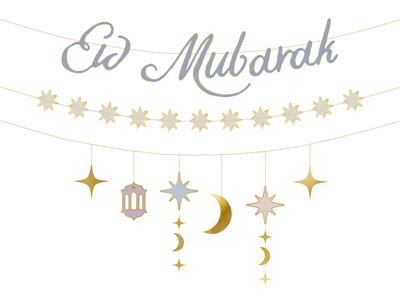 Baner Eid Mubarak, 200 Cm, Mix
