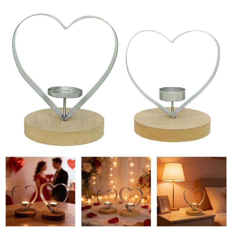 Heart Shaped Candle Holders Candlestick Holders for Party Wedding Table Centerpieces Decorative Tealight Candle Holders