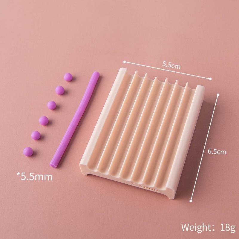 Tira de Atrito/Molde de Bola Macia 1-6mm Cerâmica Macia Diâmetro Disponível em Ambos os Lados Brincos DIY Bola Pequena de Argila Ferramenta de Moldagem Rápida