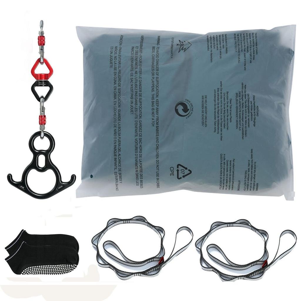 Aerial Silk & Yoga Swing, 11 Yards, Aerial Yoga Hammock Kit with 100gsm Nylon Fabric, Full Rigging Hardware & Easy Set-up Guide, Antigravity Flying