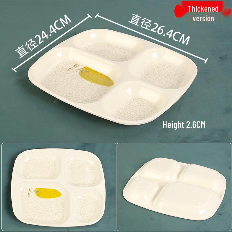Melamine Divided Canteen Dinner Plate
