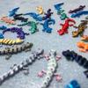 20Pcs Creative 3D Printed Gecko Model Lifelike Movable Joints Animal Model  Indoor Decoration