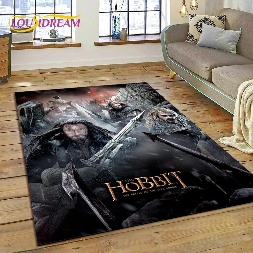 L-Lord of The Rings H-Hobbit Movie Carpet Rug for Bedroom Living Room Home Sofa Decoration,Children Game Large Decor Floor Mat