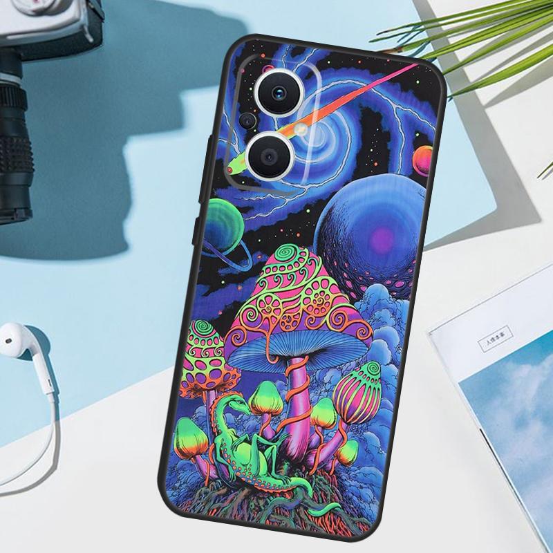 

Weird Trippy Mushroom Cover For OPPO Reno 14F 13F 12F 11 F 10 12 13 14 Pro 7 8 Lite OPPO Find X9 X8 X6 X5 Pro Case OPPO Reno14 Pro