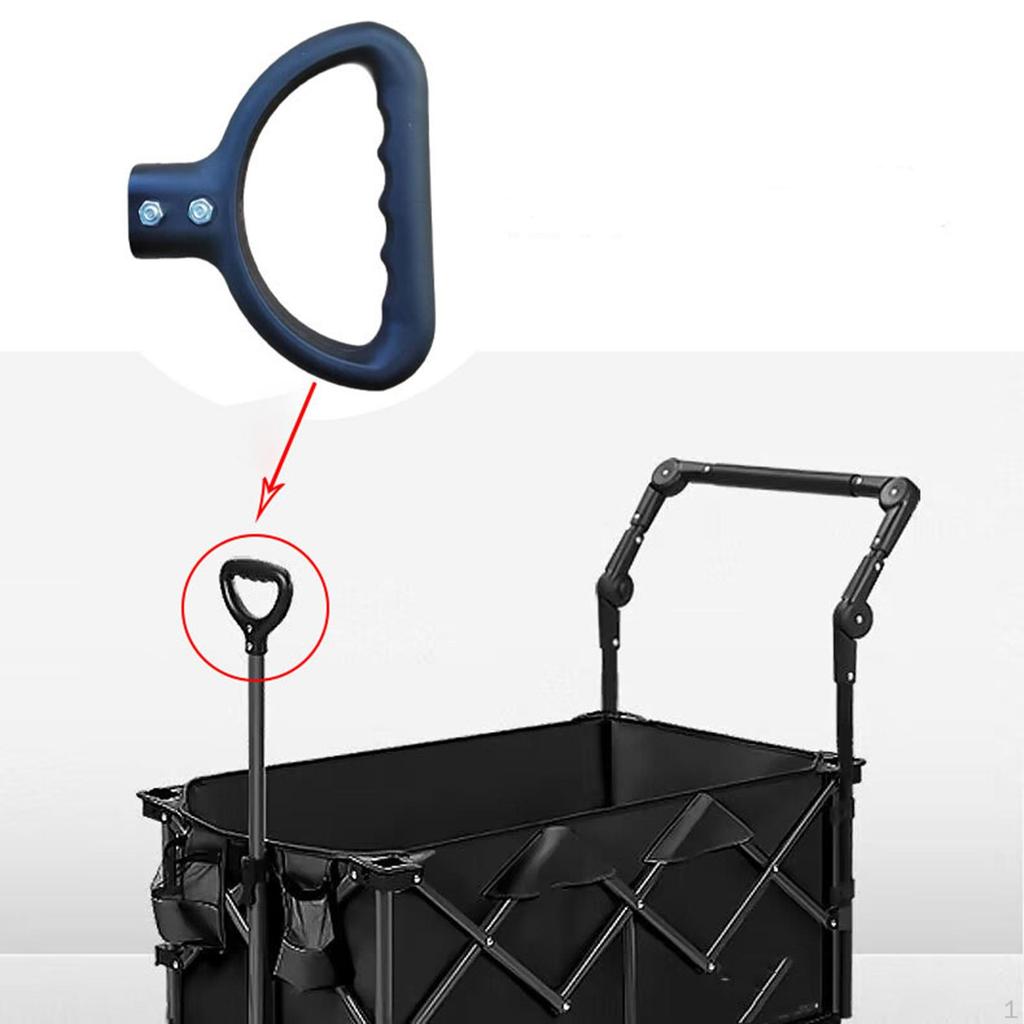 Folding Wagon Push Handle Replace Accessories Practical Trolley Spare Parts for Camping