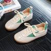 Chaussures de Sport Légères pour Femmes Antidérapantes Fond Plat Automne Nouvelle Cuir Véritable Classique Rétro à Lacets Chaussures de Sport Décontractées