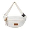 New Style Women's Crossbody Chest & Waist Bag with 3 Pockets and Logo Print - Large Capacity for Sports and Running