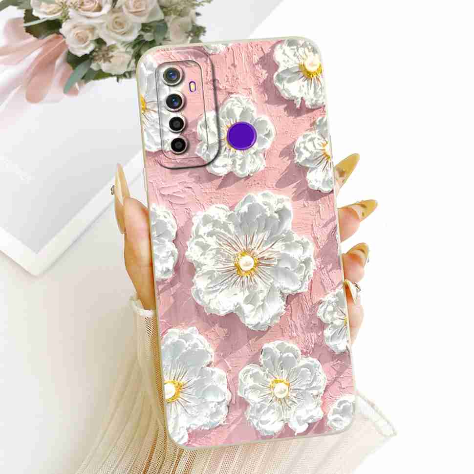 For Oppo Realme 5 Case Soft Silicone Stylish Butterfly Phone Cases For Realme 5 Realme5 RMX1911 RMX1919 Case Cover Bumper