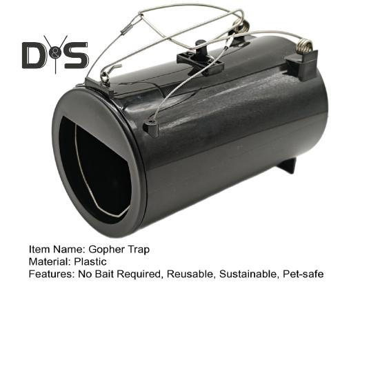 Gopher Trap Rodent Control Tunnel Reusable No Bait Needed Sustainable Mole Trap for Outdoor Farmhouse Rat Elimination