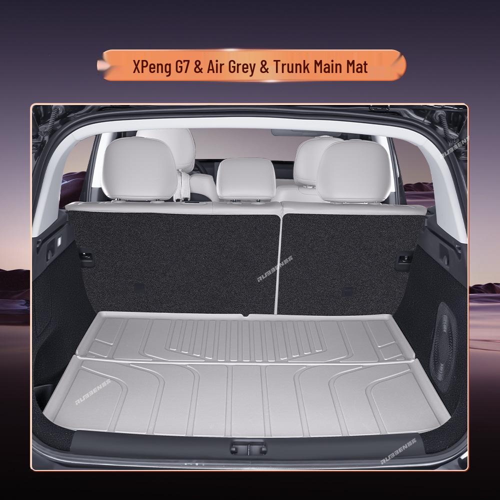 XPeng G7 Trunk Mat - Fits 25 Models, Waterproof TPE Semi-Enclosed Tail Box Mat, Car Accessory