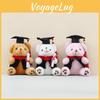 Bear Plush Doctor Toys Soft Filled Doll Keychain Student Souvenir Graduation
