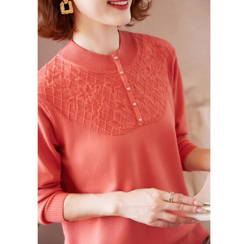Women's Jacquard Mock Neck Sweater