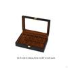 Men Watch Organizer ,Storage Showcase, Wooden Wood Box Tray Display Case for Travel Bracelet Rings