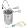 Mașină de muls manuală, Mașină de muls animale 2000 ml pentru vaci, capre, oi, Kit portabil de muls cu sticlă din oțel inoxidabil pentru fermă casnică