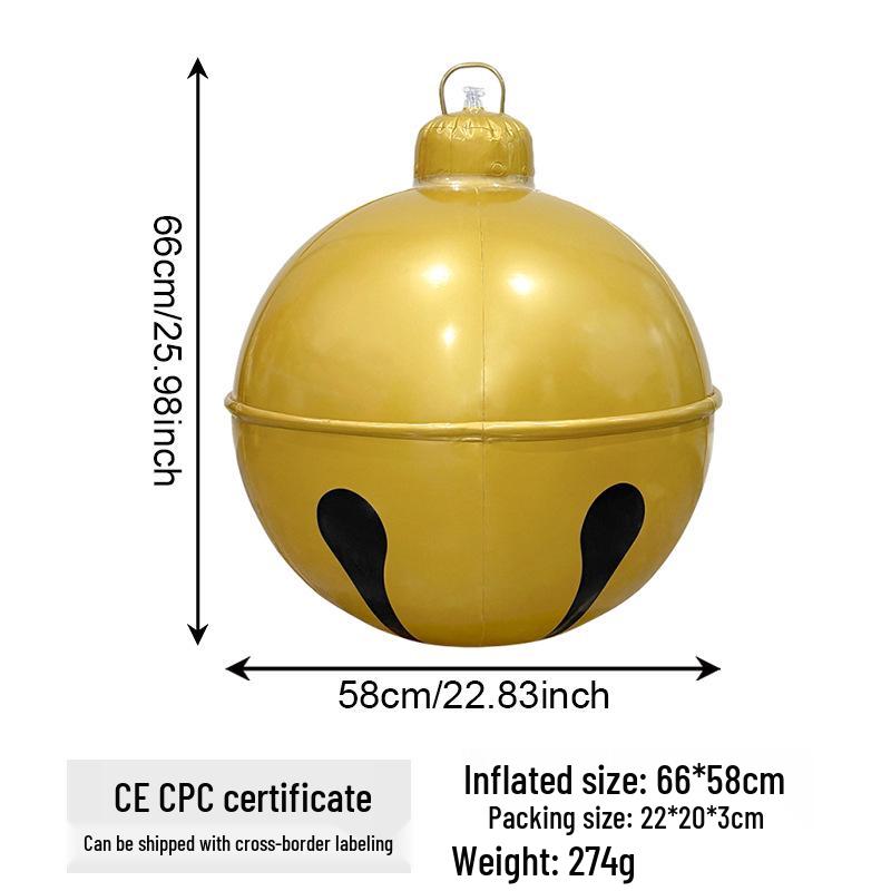 

Inflatable PVC Christmas Ball Decoration Pendant for Holiday Parties