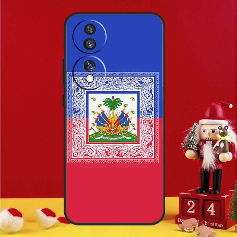 Vintage Haiti Haitian Flag Case For Honor Magic 8 5 6 7 Pro Honor Win RT 50 70 90 200 400 Lite X8c X9b X9c X9a X9d Cover