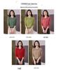 Autumn 2025 Hollowed-Out Long-Sleeve Knitted Sweater with Turn-Down Collar - Women's Fashionable Base Layer Pullover
