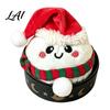 Holiday Stress Reduction Toy Christmas Plush Dumpling Relief Toy Santa Claus Snowman Reindeer Steamed Bun Squeeze Relaxation Sensory with Steamer