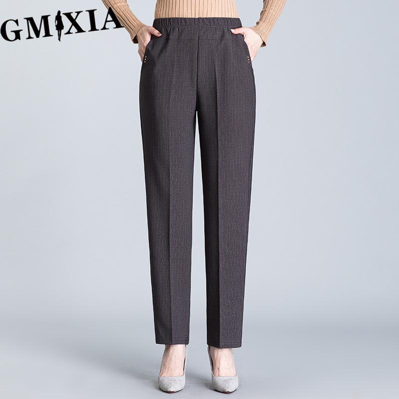 

XL-8XL Повседневные брюки большого размера Женские длинные свободные брюки с высокой талией Женские новые весенне-осенние брюки Женские эластичные брюки XXXXXXL