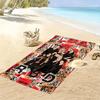 RBD Band Print Beach Towel, Large Soft Quick Dry Towel for Beach Camping Swimming