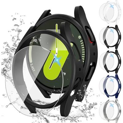 Case+Strap for Samsung Galaxy Watch 7 6 5 4 40mm 44mm Silicone Official Band PC Protector Cover Bumper Galaxy Watch 6 Accessorie