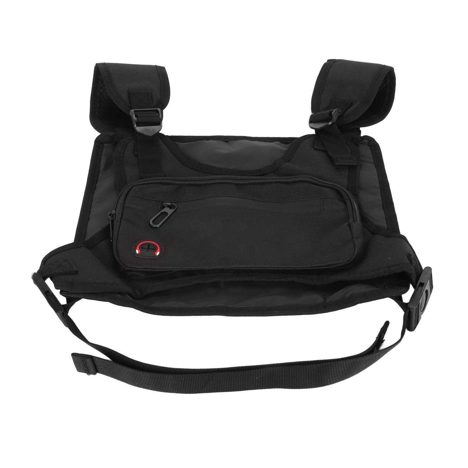 

Спортивная нагрудная сумка с несколькими карманами и регулируемым плечевым ремнем из ткани Оксфорд, жилет для активного отдыха, черный цвет