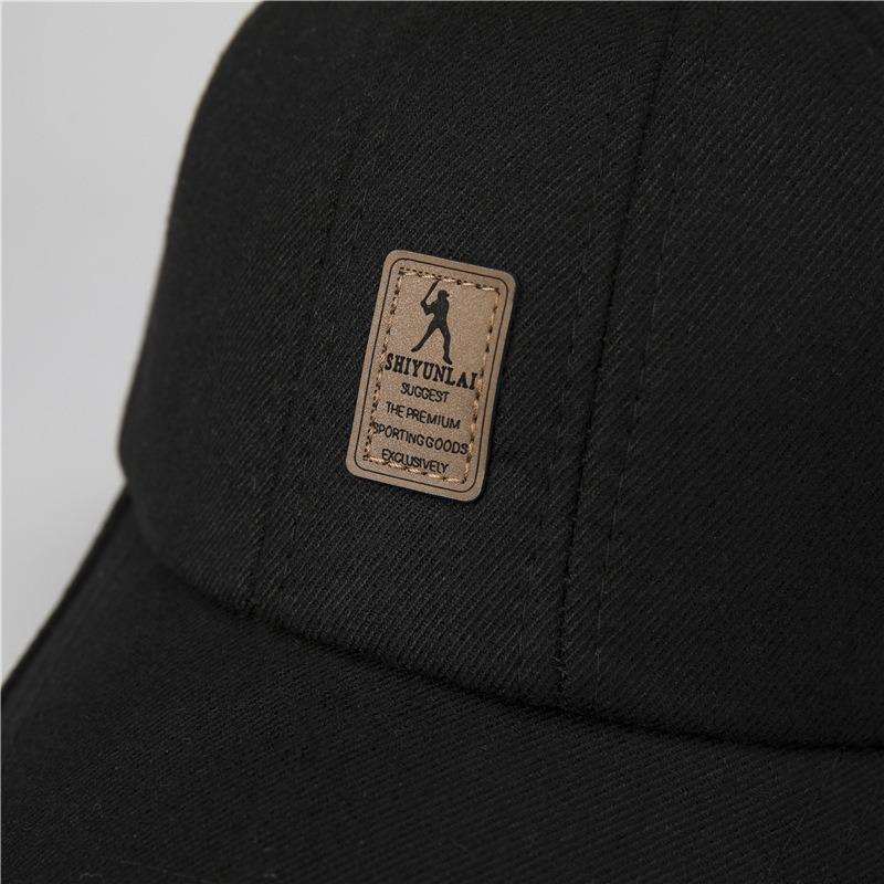 Old hat men's winter mid hat cotton warm ear protection baseball cap grandpa cap thick