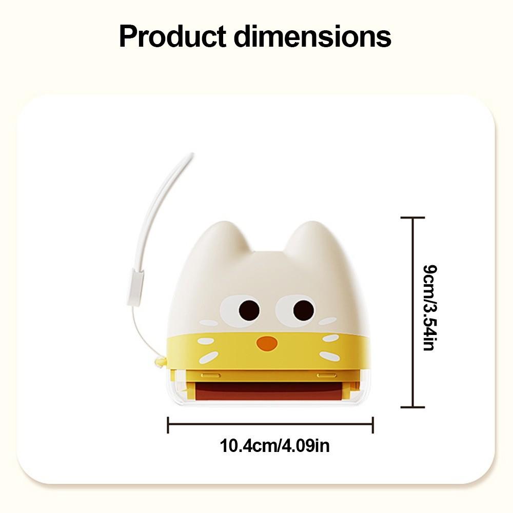 Cartoon Tearable Roll Paper Sticky Roller Brush Hangable Strong Adhesiveness Pet Hair Remover Clothes Reusable Detachable