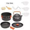 Camping Cookware Kit Outdoor Cooking Set Aluminum Pot Equipment Travel Tableware Kitchen for Hiking Picnic BBQ