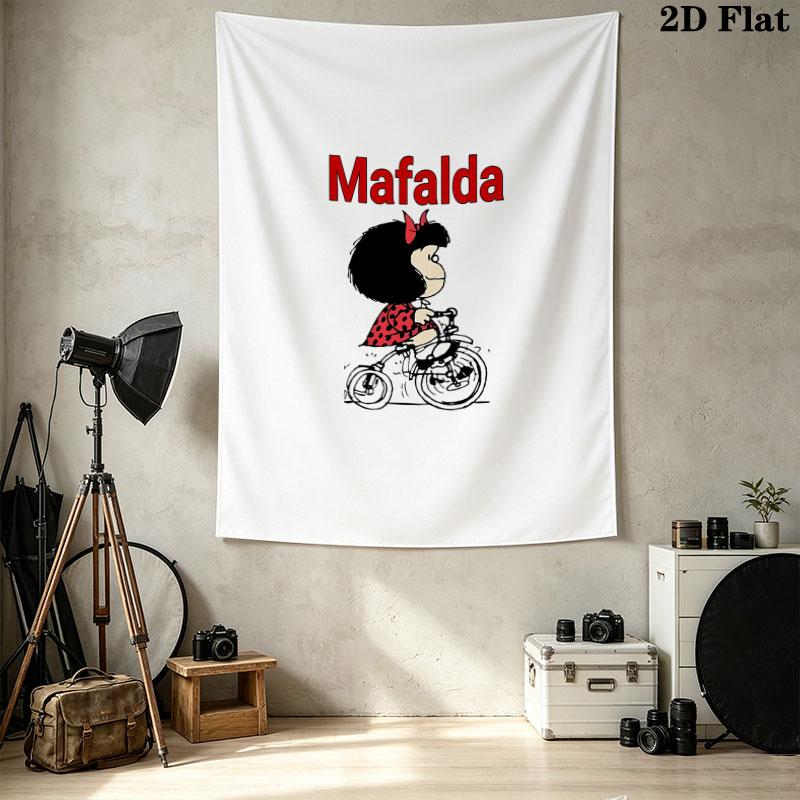 Мафальда Настенный Гобелен Эстетичное Настенное Украшение Печатная Ткань Одеяло Декоративные Гобелены Для Спальни Гостиной Домашний Декор