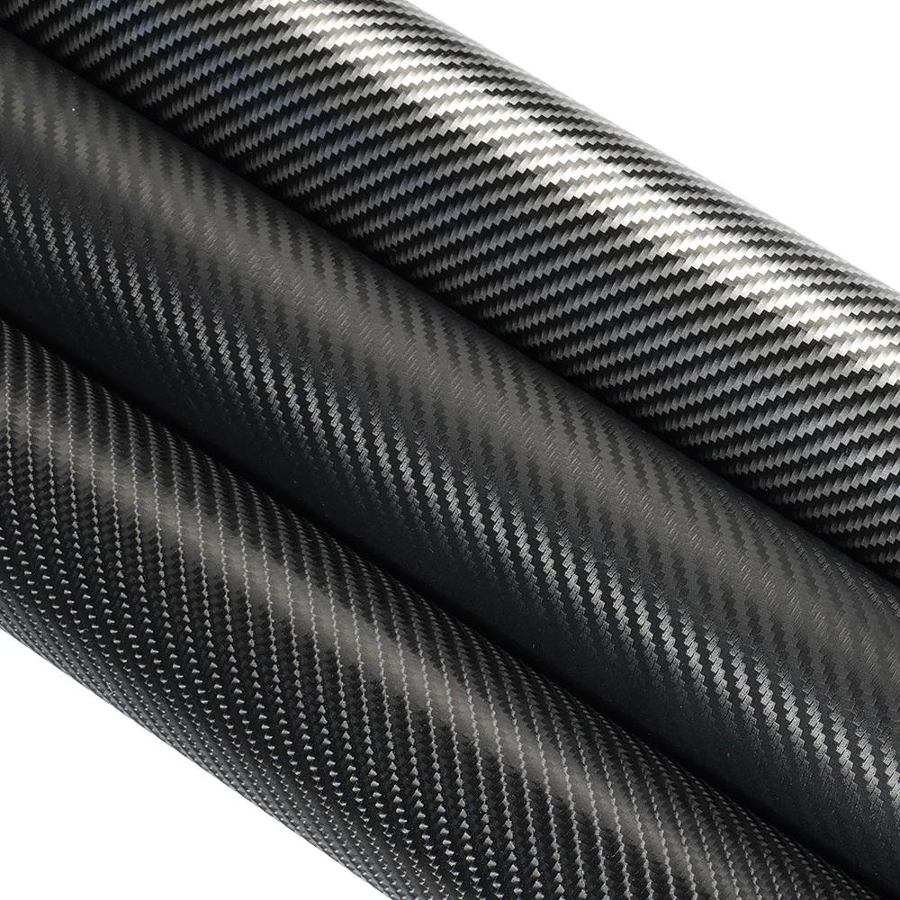 2D 3D 4D 5D 6D Gloss Carbon Fiber Vinyl Wrap Film Air Release Waterproof Sunscreen Fit For Car Motorcycle Laptop Phone Cover DIY