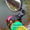 Bike Rearview Mirror Adjustable Wide Angle Handlebar Mount for Bicycle Motorcycle Electric Scooter Safety Rotation Accessories