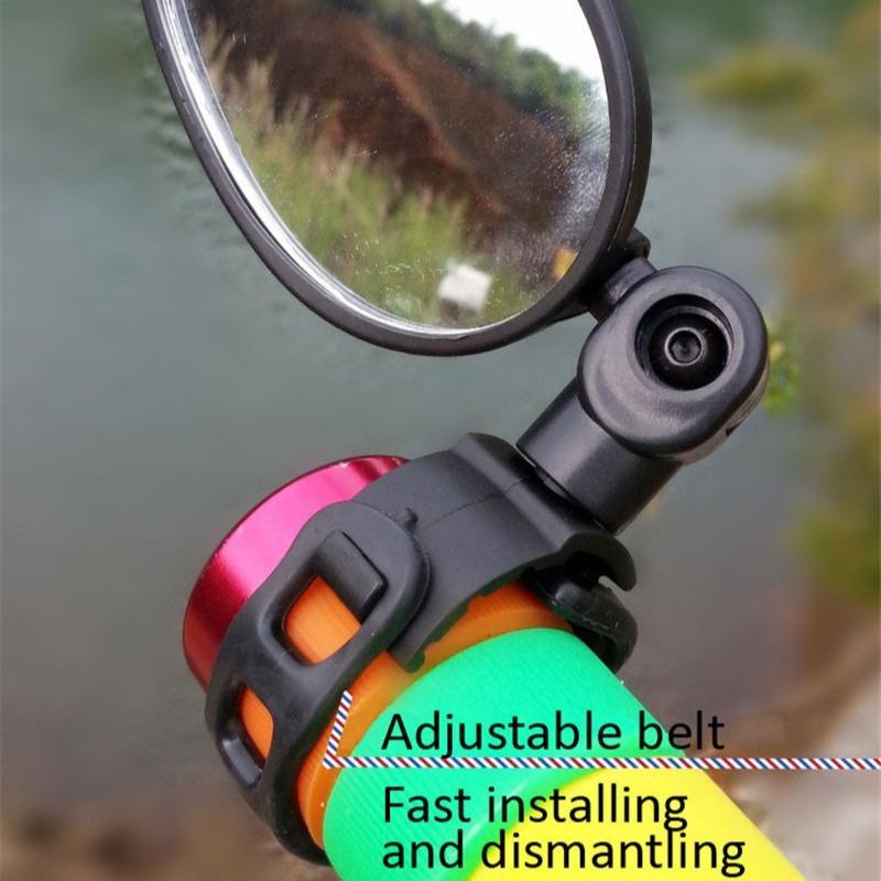 Bike Rearview Mirror Adjustable Wide Angle Handlebar Mount for Bicycle Motorcycle Electric Scooter Safety Rotation Accessories