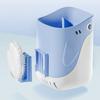 Non-Slip Toilet Scrubber Silicone Toilet Cleaner with Holder Space Saving Toilet Brush Set  Home