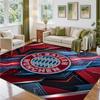 Bayern Munich Design Crystal Velvet Rug Soft Decorative Mat for Bedroom Entrance