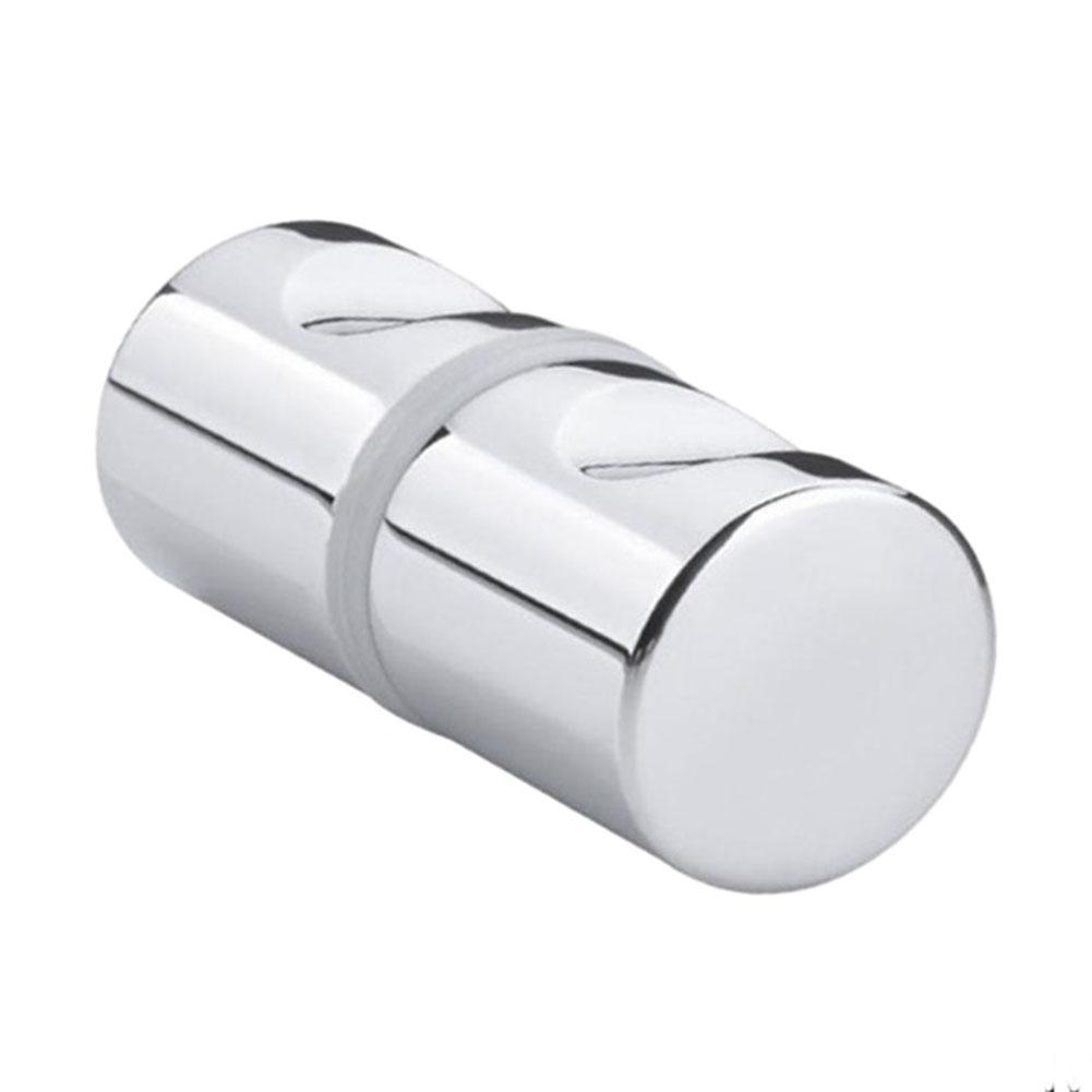 

Bathroom Shower Door Handle Knob Zinc Alloy Chrome Plated Single Groove for Use on Glass Doors 6 18mm Thick Aluminum Alloy
