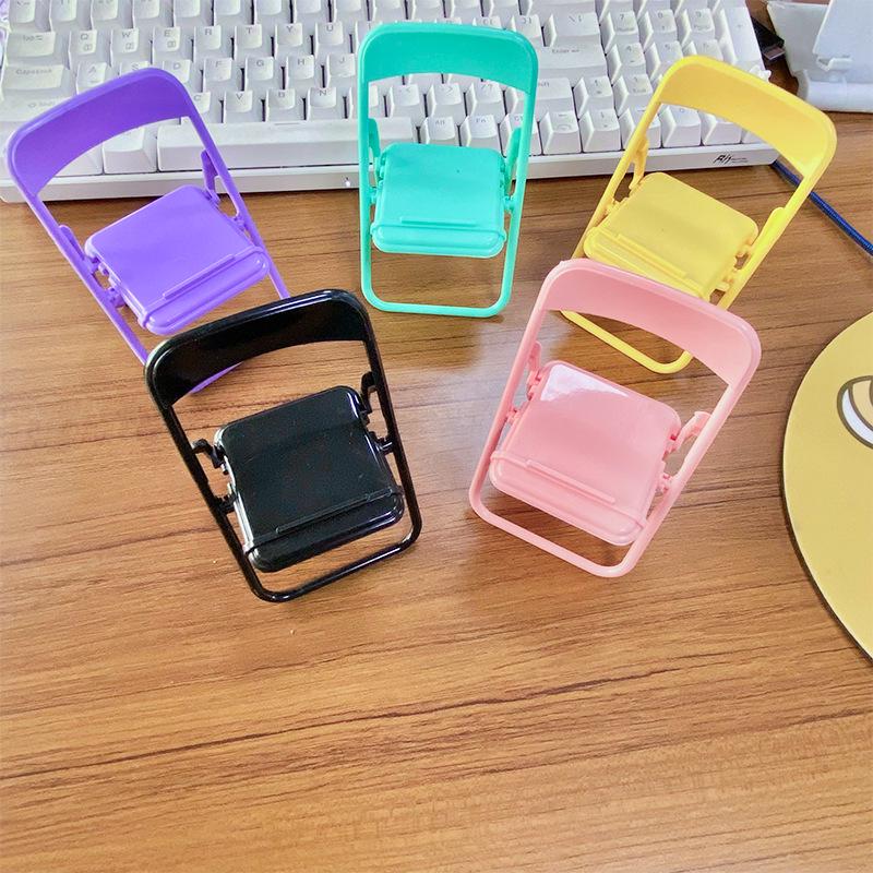 Macaron Style Phone Stand - Foldable, Convenient Desktop Holder