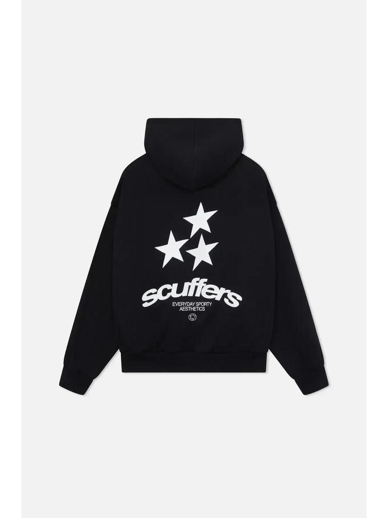 Scuffers Gothic Core Damen Schwarz Ultraleicht Logo Hoodie Sweatshirt
